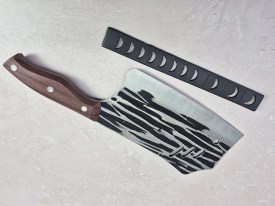Cuchillo cocina mango madera